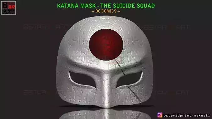 Katana Mask - The Suicide Squad - DC Comics cosplay 3D print model