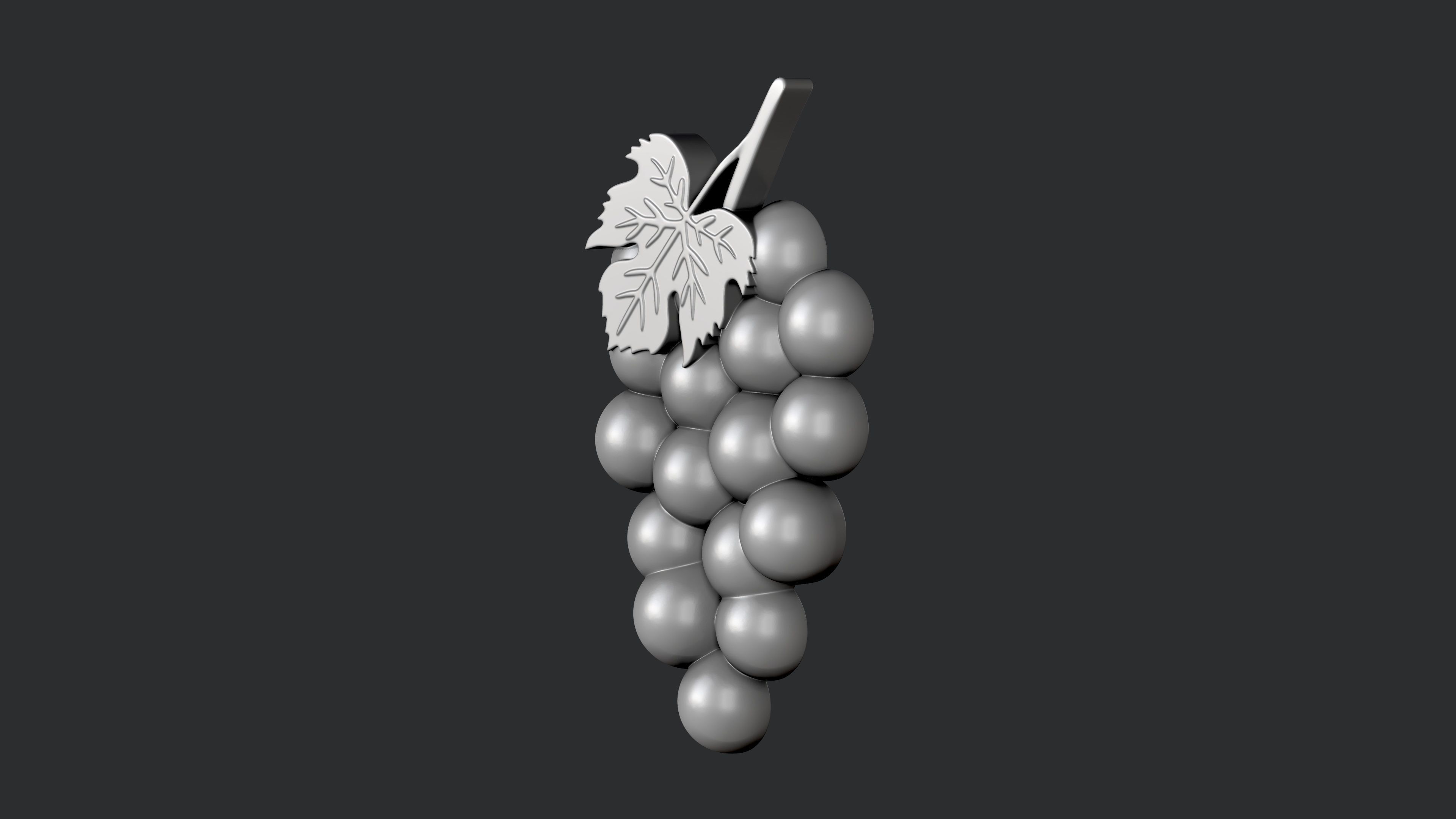 STL models for 3D printing and CNC Grape 3D print model_1