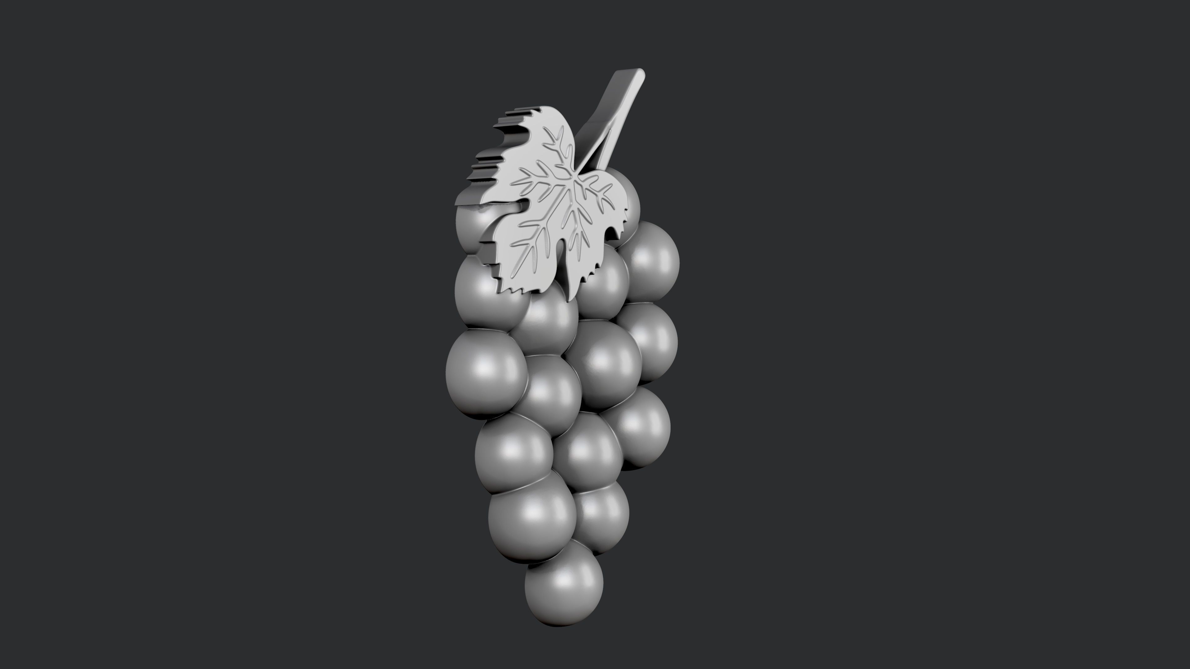 STL models for 3D printing and CNC Grape 3D print model_2