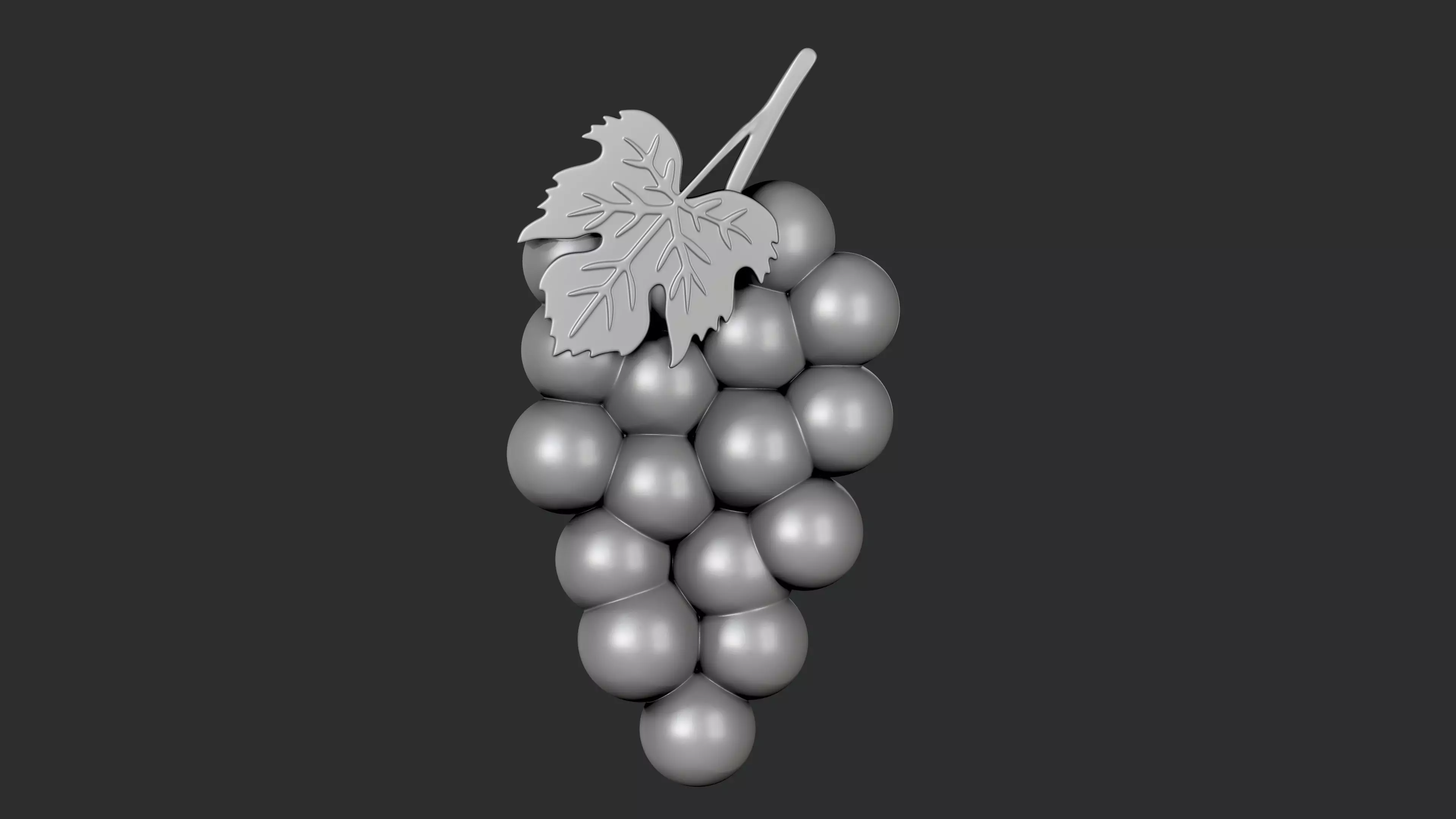 STL models for 3D printing and CNC Grape 3D print model_0