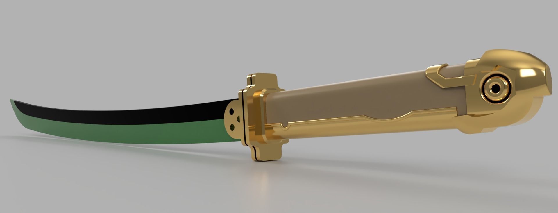 Owari no Seraph Asuramaru blade cosplay 3D print model_3