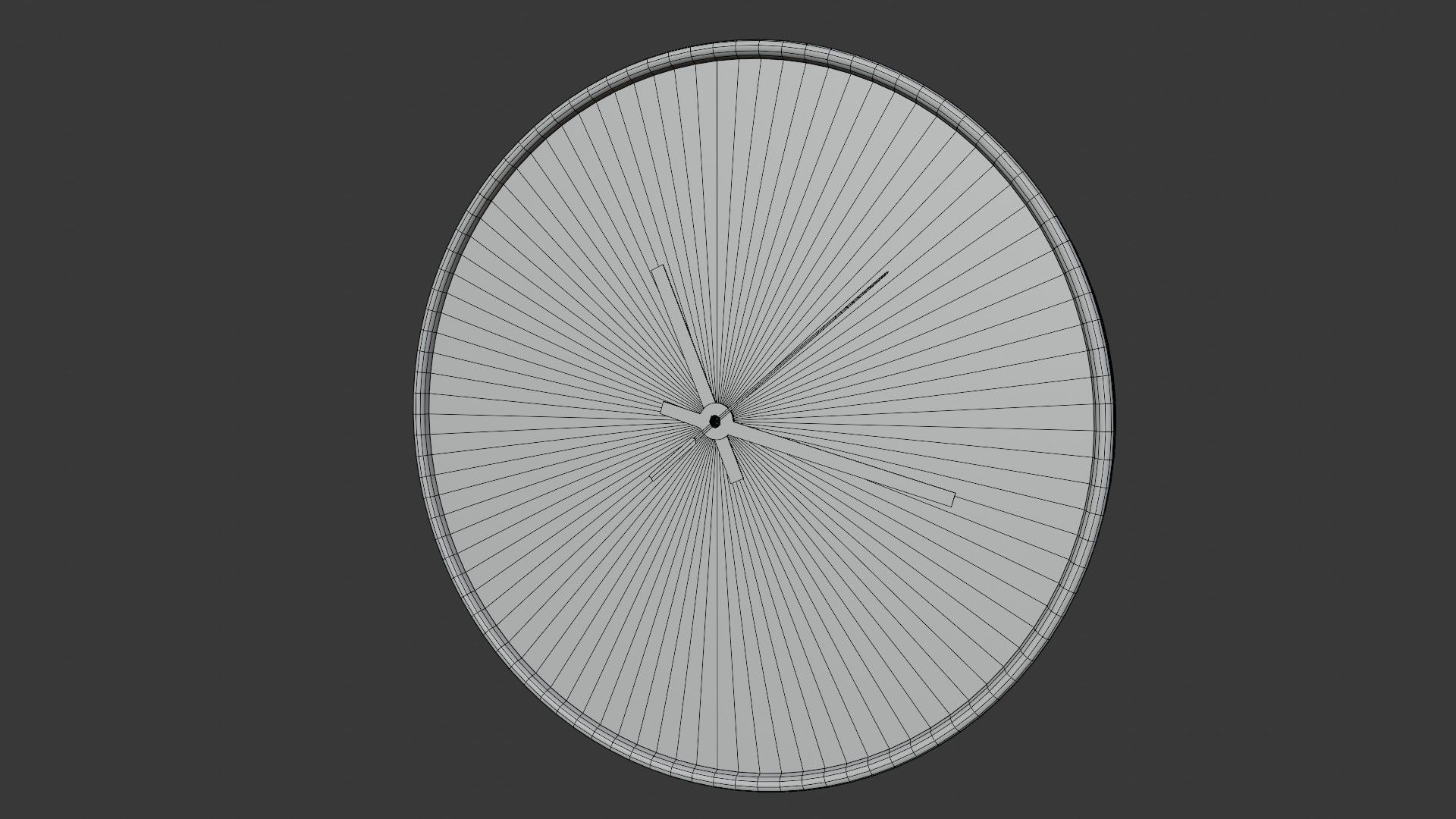 Modern Decorative Wall Clock v1 3D model_6