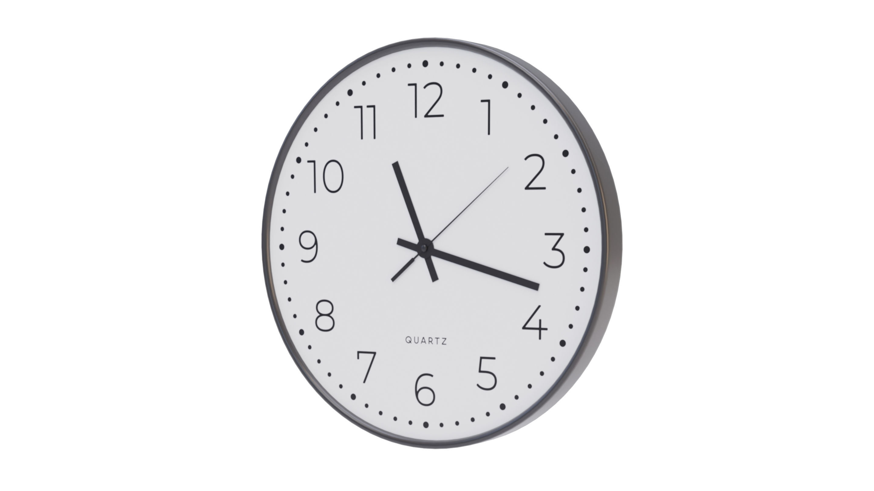 Modern Decorative Wall Clock v1 3D model_3