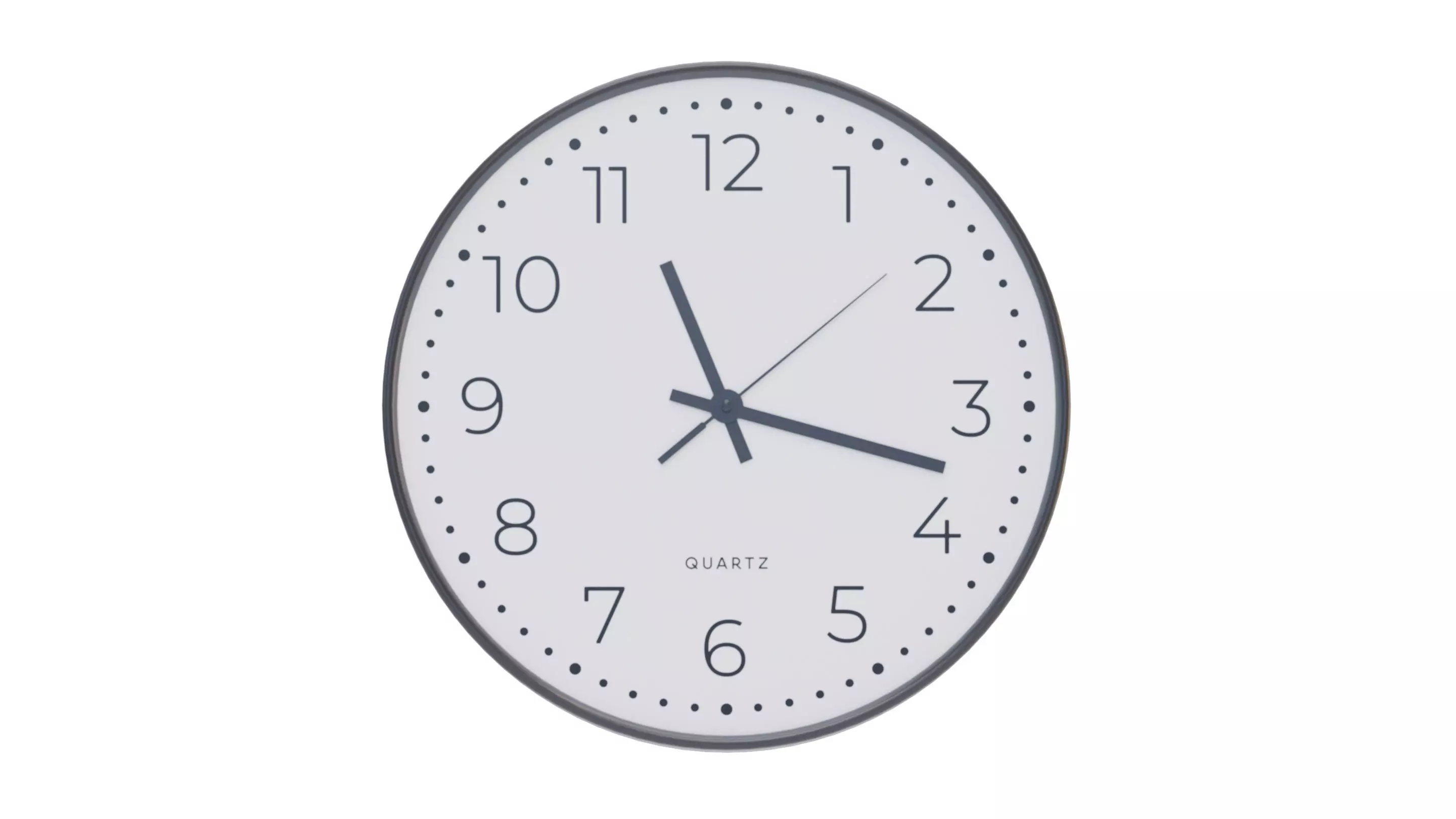 Modern Decorative Wall Clock v1 3D model_0