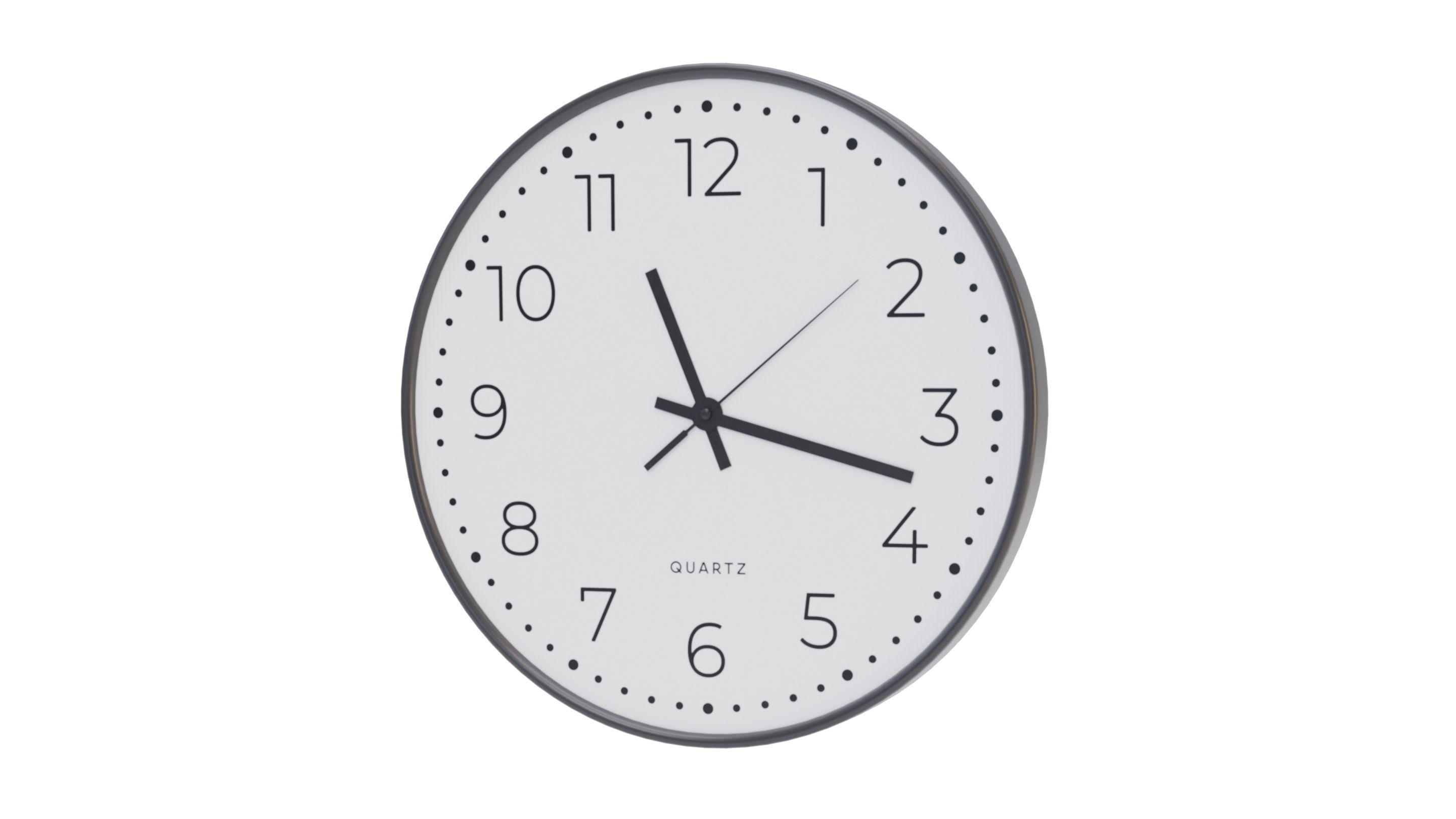 Modern Decorative Wall Clock v1 3D model_1