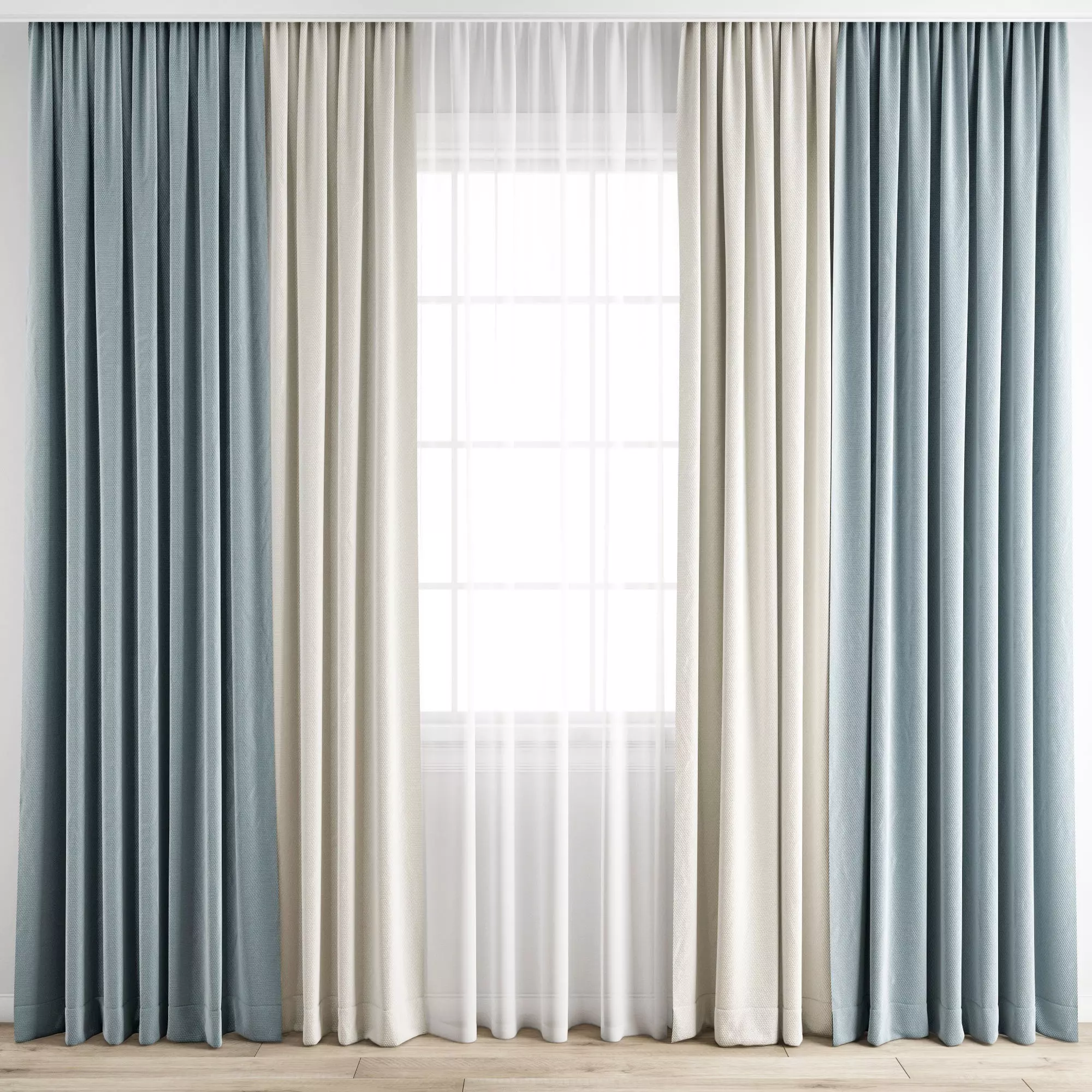 Curtain 206 3D model_0