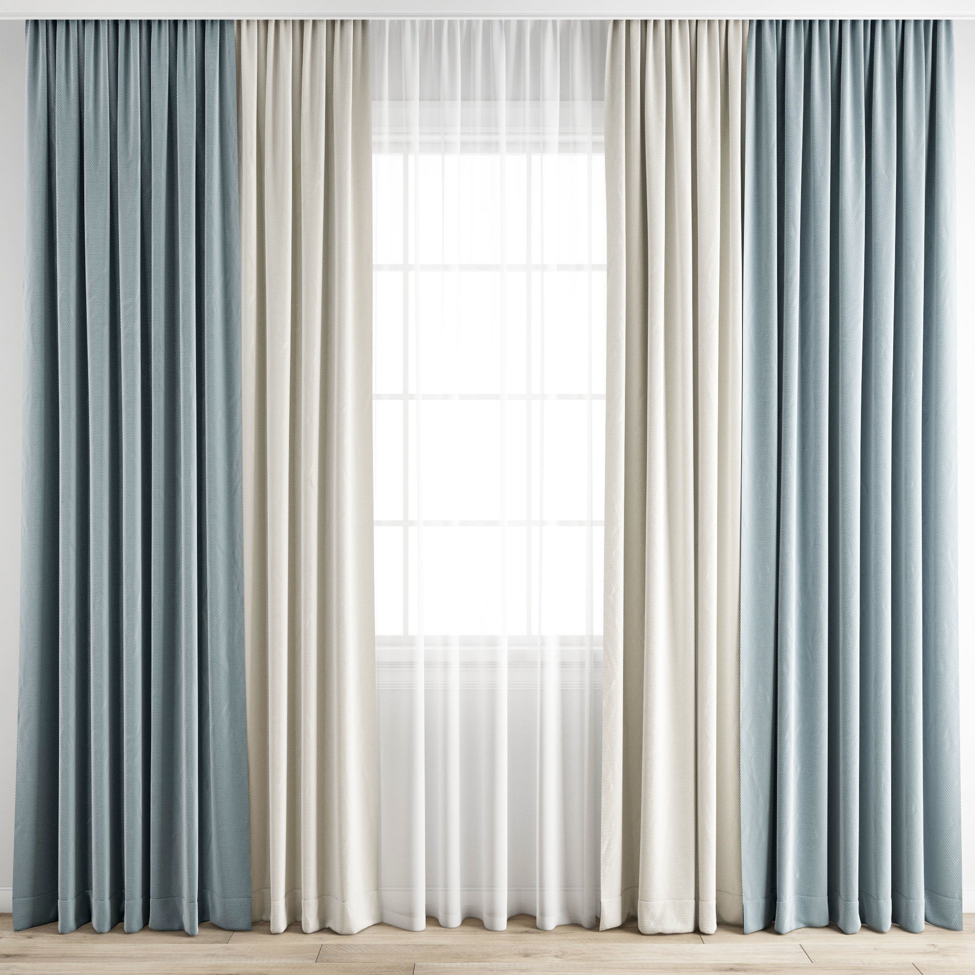 Curtain 206 3D model_4