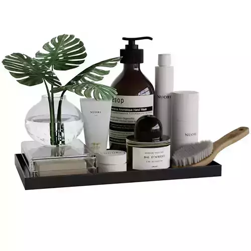 Decorative set spa tray