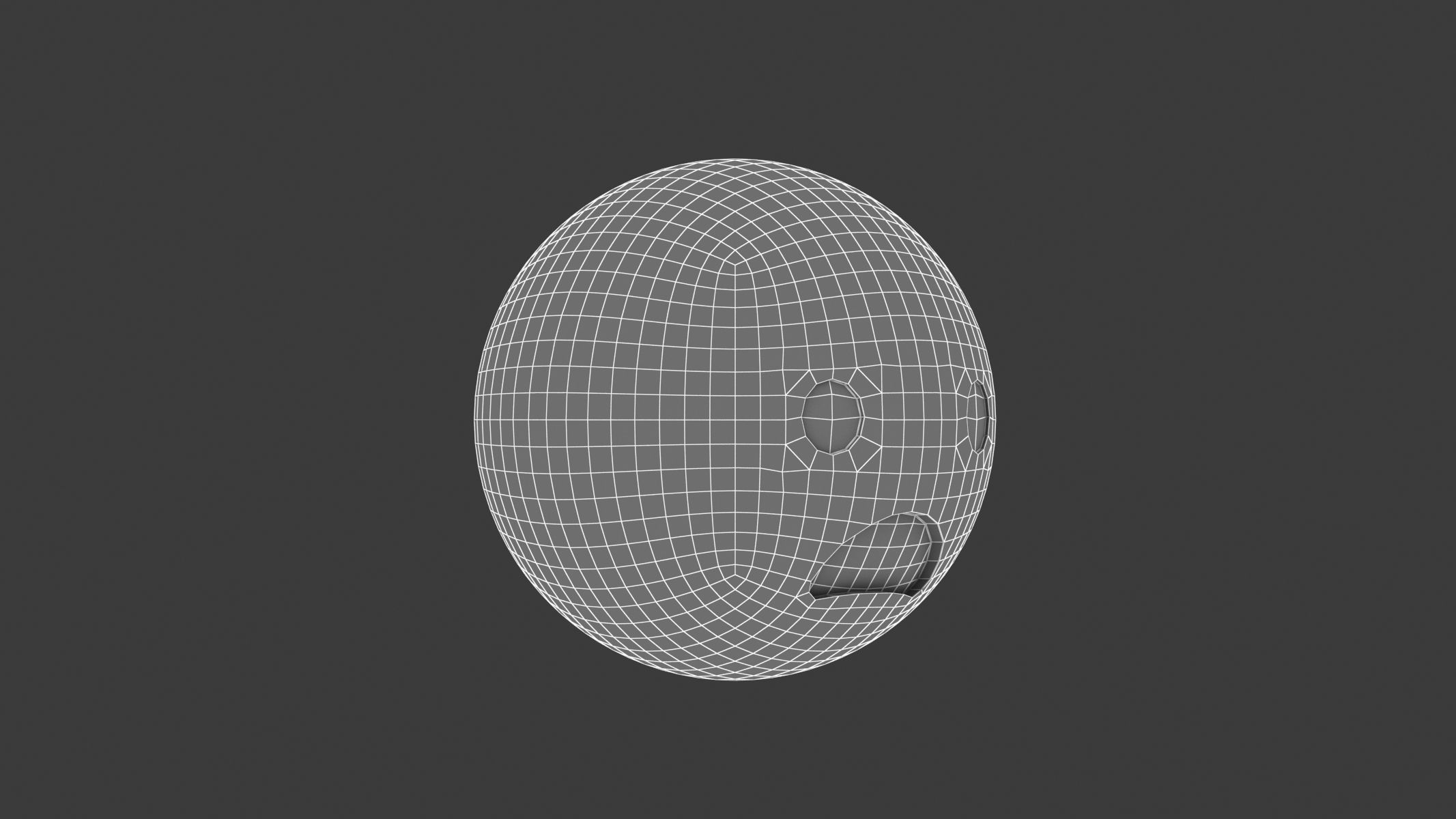 Apple Frowning Face with Open Mouth 3D model_6