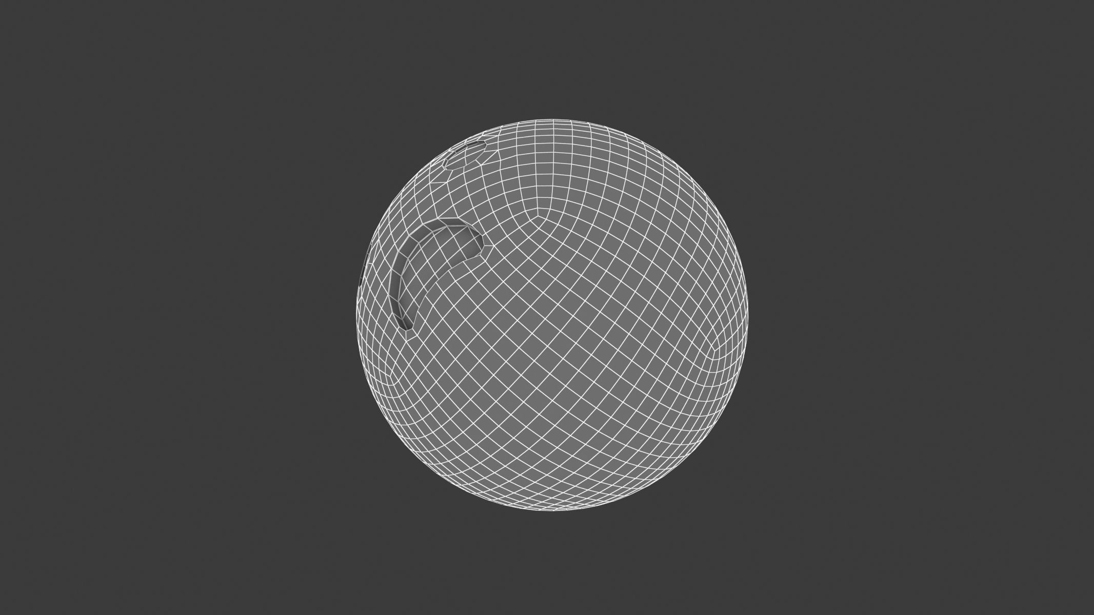 Apple Frowning Face with Open Mouth 3D model_8