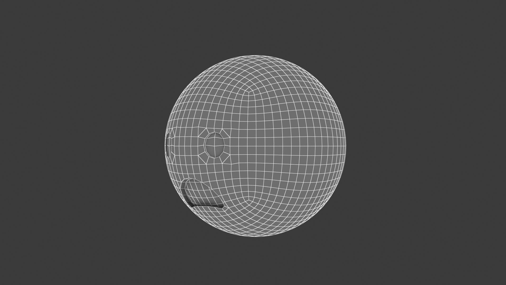 Apple Frowning Face with Open Mouth 3D model_7