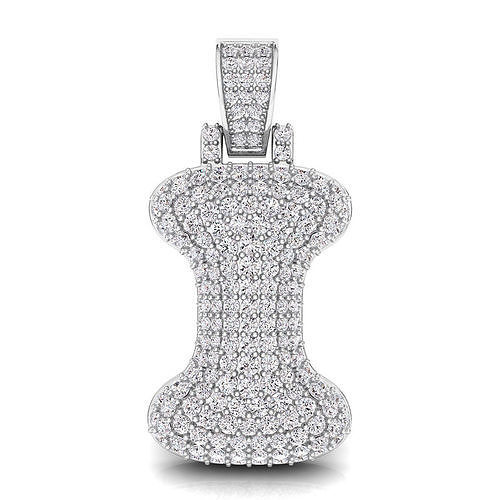 Bubble I Initial Pendant 3D print model