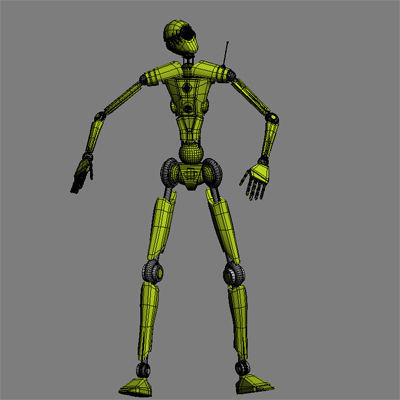 Droid 001 3D model_2