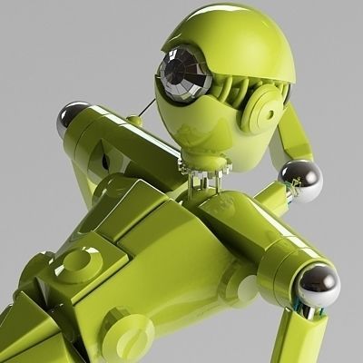 Droid 001 3D model_1