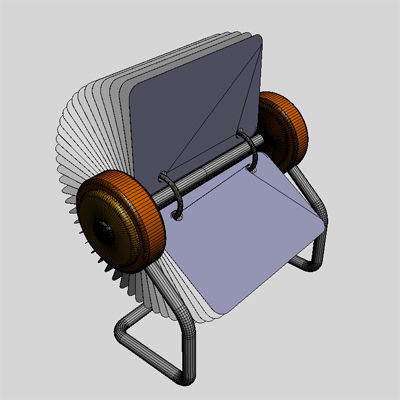 3D Organizer file folder 3D model_3