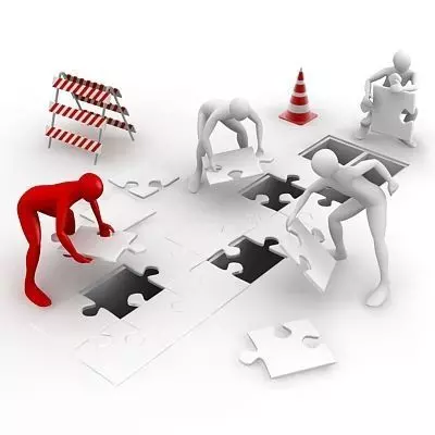 3D Men Teamwork 3D model_0