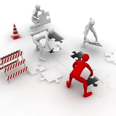 3D Men Teamwork 3D model_3