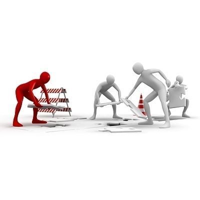 3D Men Teamwork 3D model_1