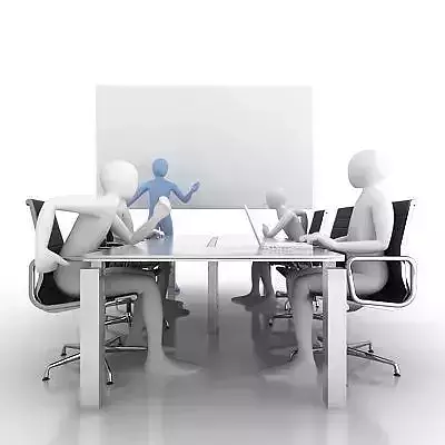 3d Men Meeting 3D model