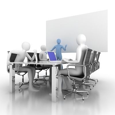 3d Men Meeting 3D model_5