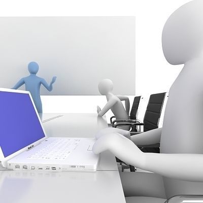 3d Men Meeting 3D model_3