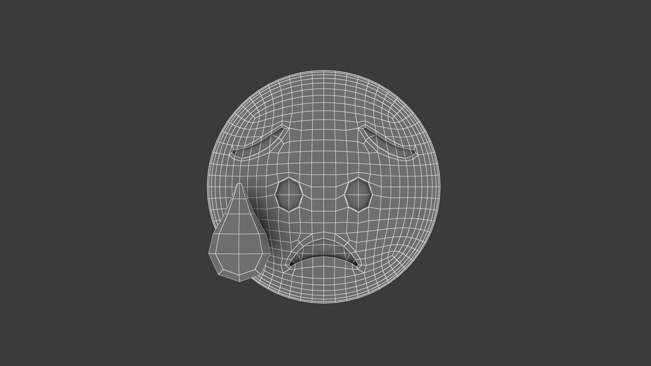 Apple Sad but Relieved Face 3D model_5