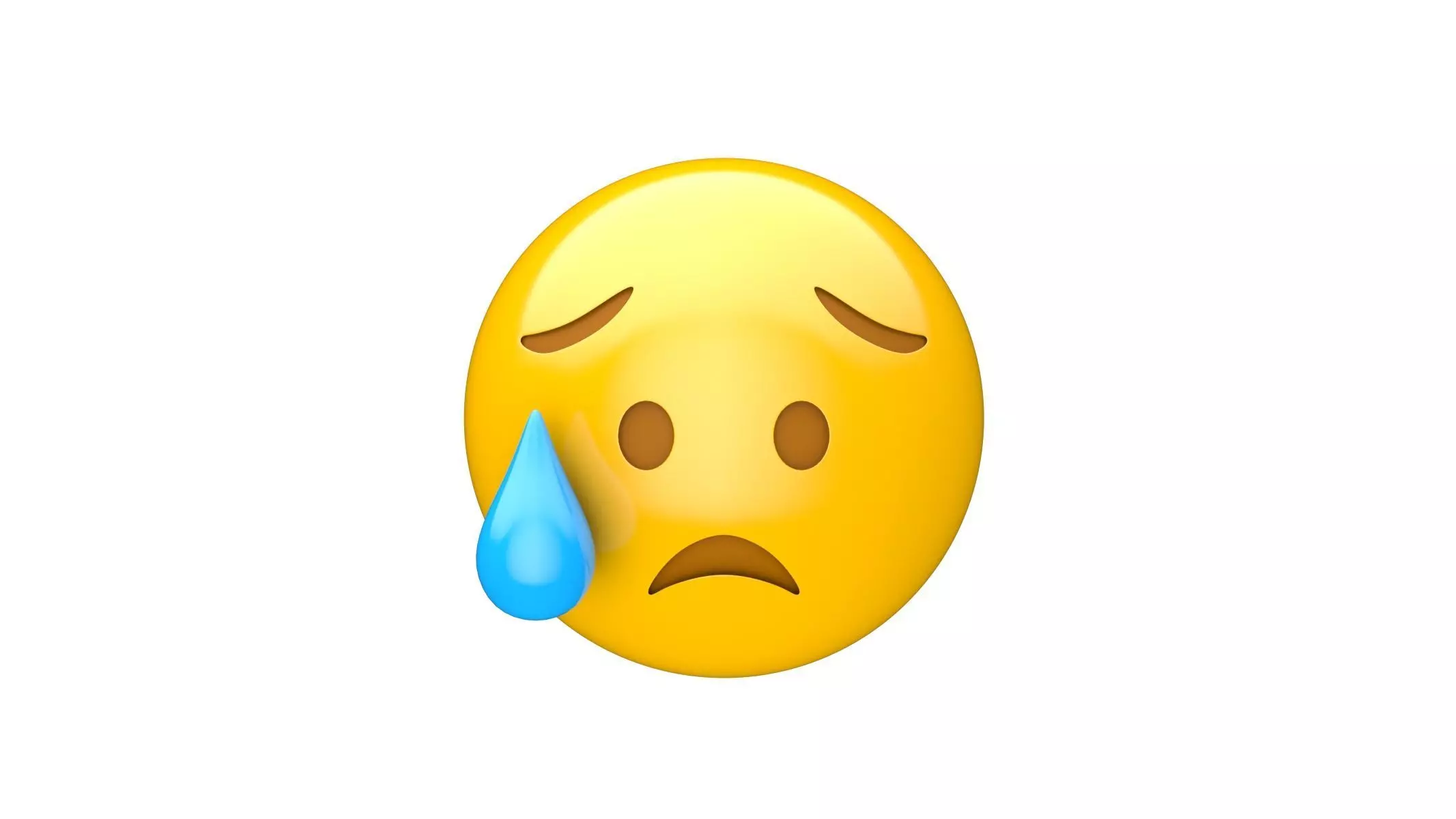 Apple Sad but Relieved Face 3D model_0