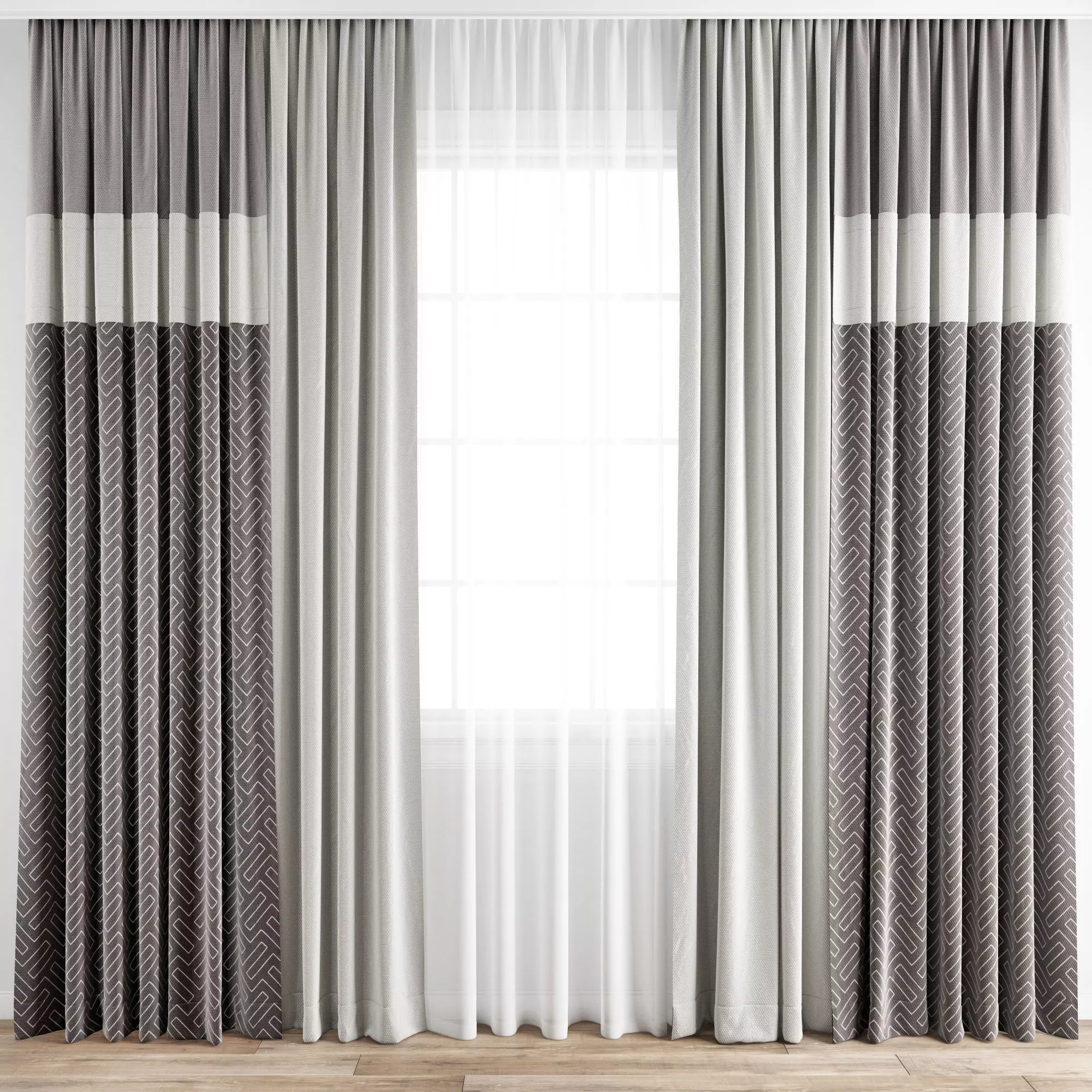 Curtain 207 3D model_0
