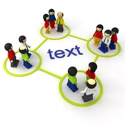 3D Connection people talking about text 3D model