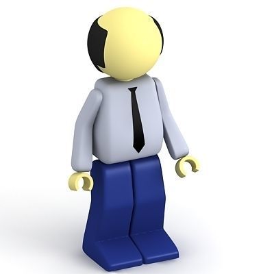 3D Business men 3D model_3