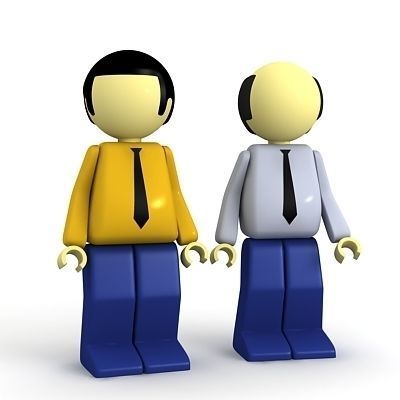 3D Business men 3D model_4