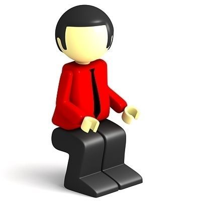 3D Business men 3D model_2