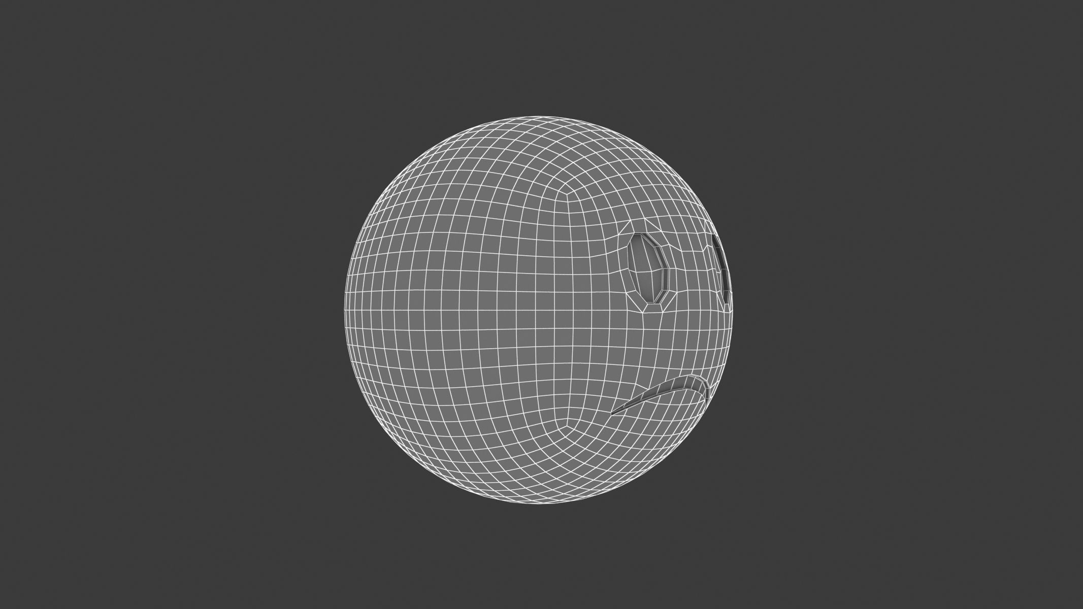 Apple Slightly Frowning Face 3D model_6