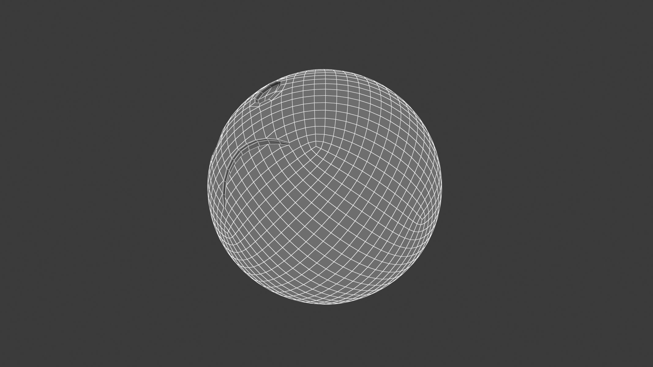 Apple Slightly Frowning Face 3D model_8