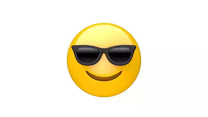 Apple Smiling Face with Sunglasses