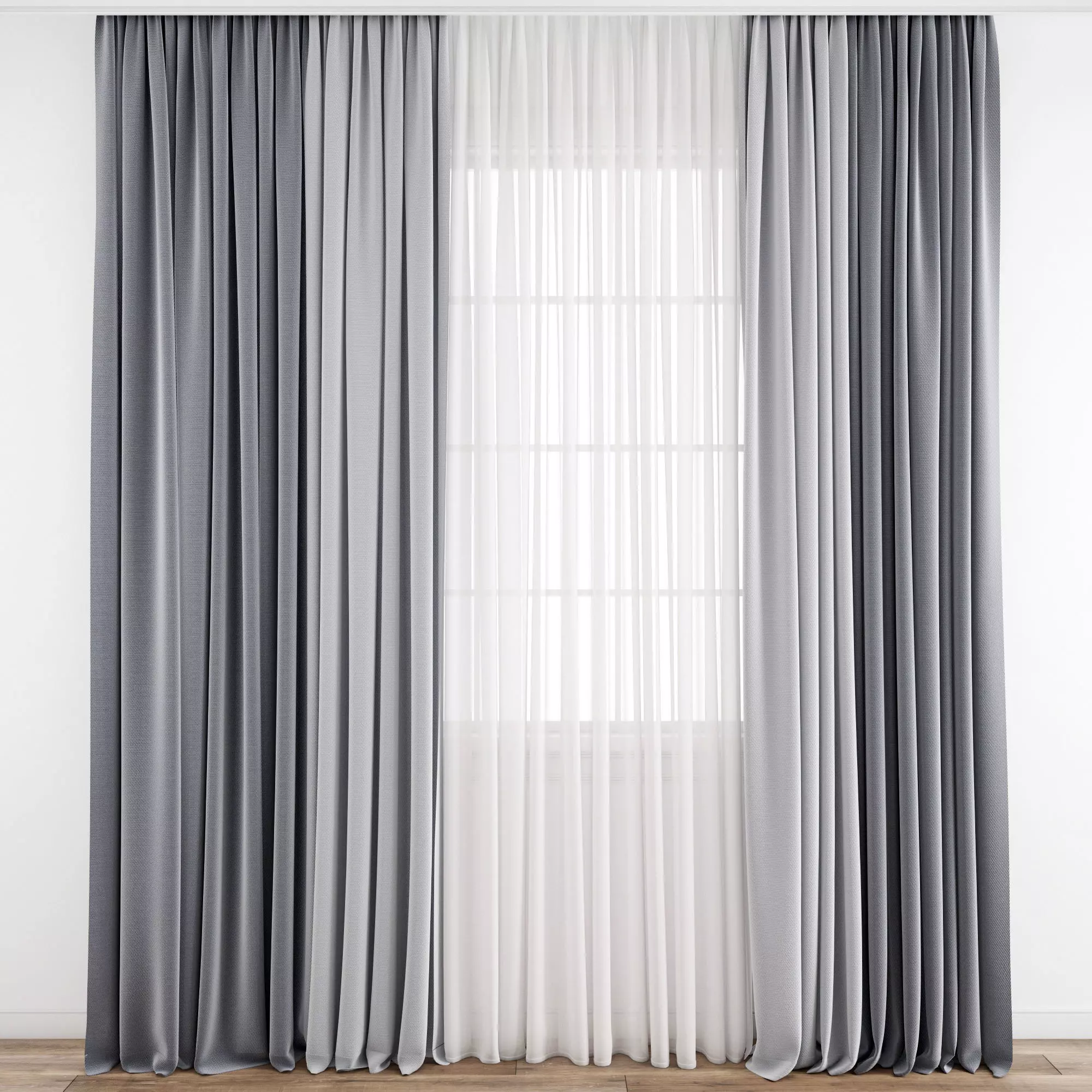 Curtain 208 3D model_0
