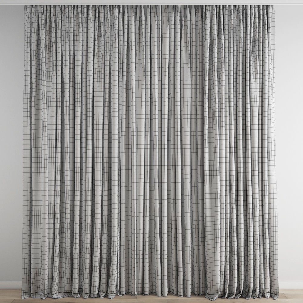 Curtain 208 3D model_7