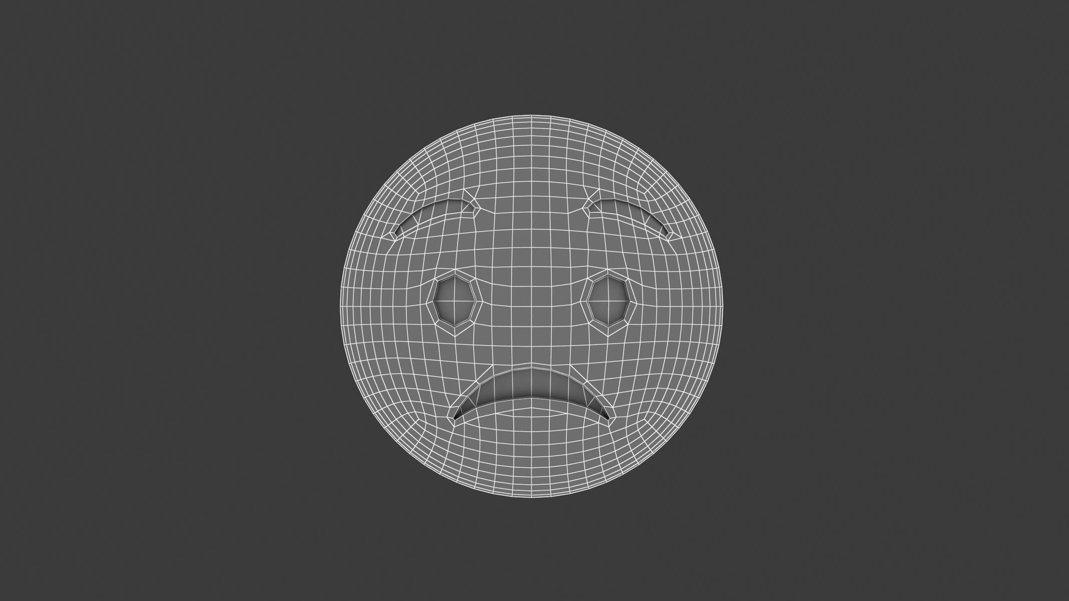 Apple Worried Face 3D model_5