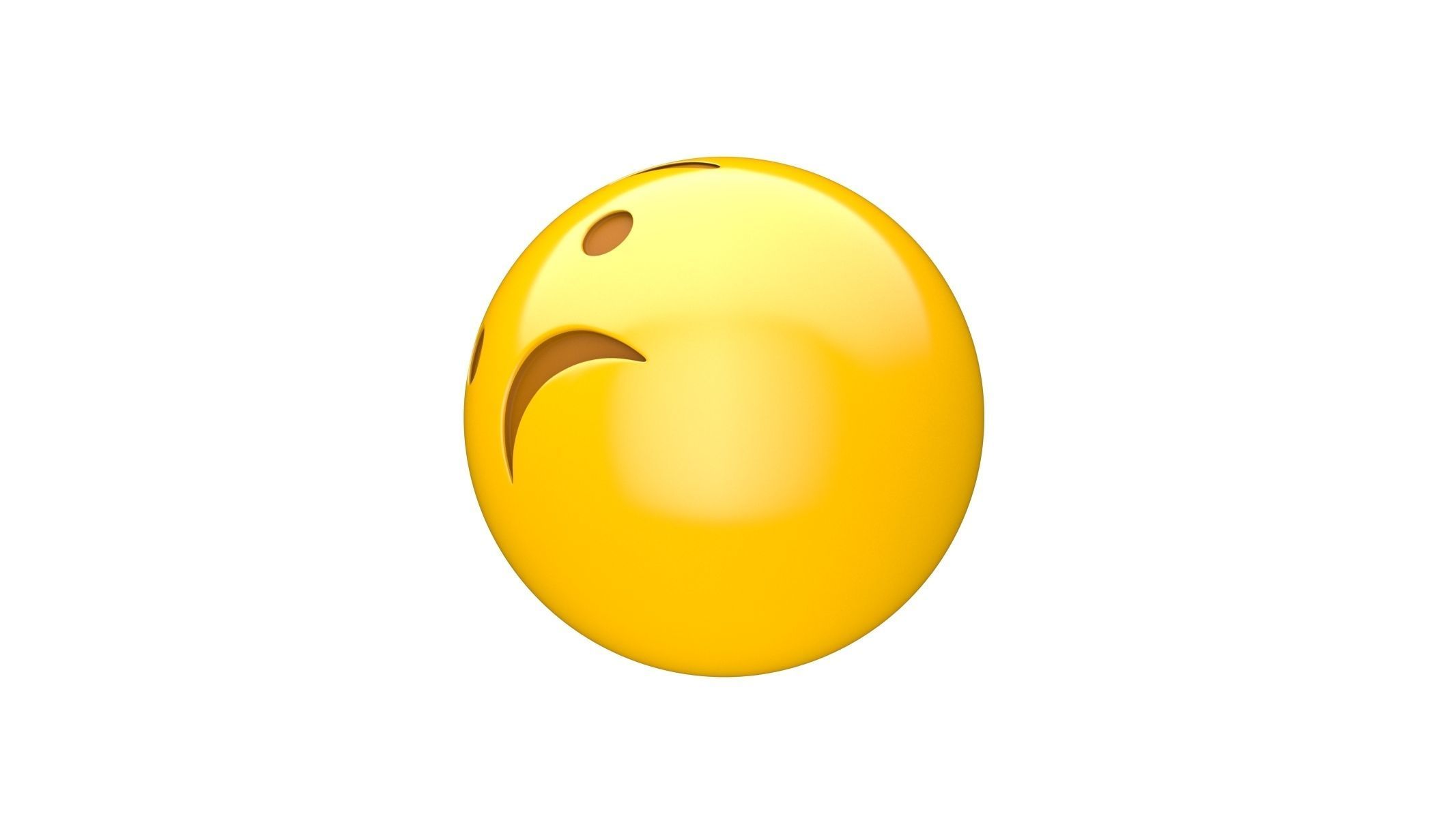 Apple Worried Face 3D model_3