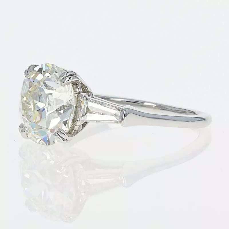 RTX-002 art deco diamond engagement ring 3D print model