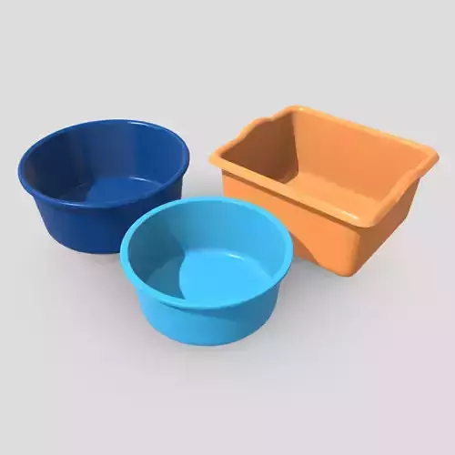 Plastic Wash Basin Pack
