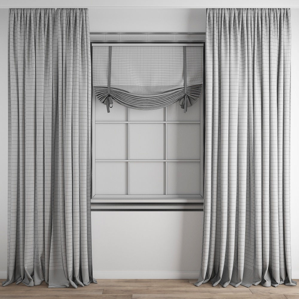 Curtain 210 3D model_7
