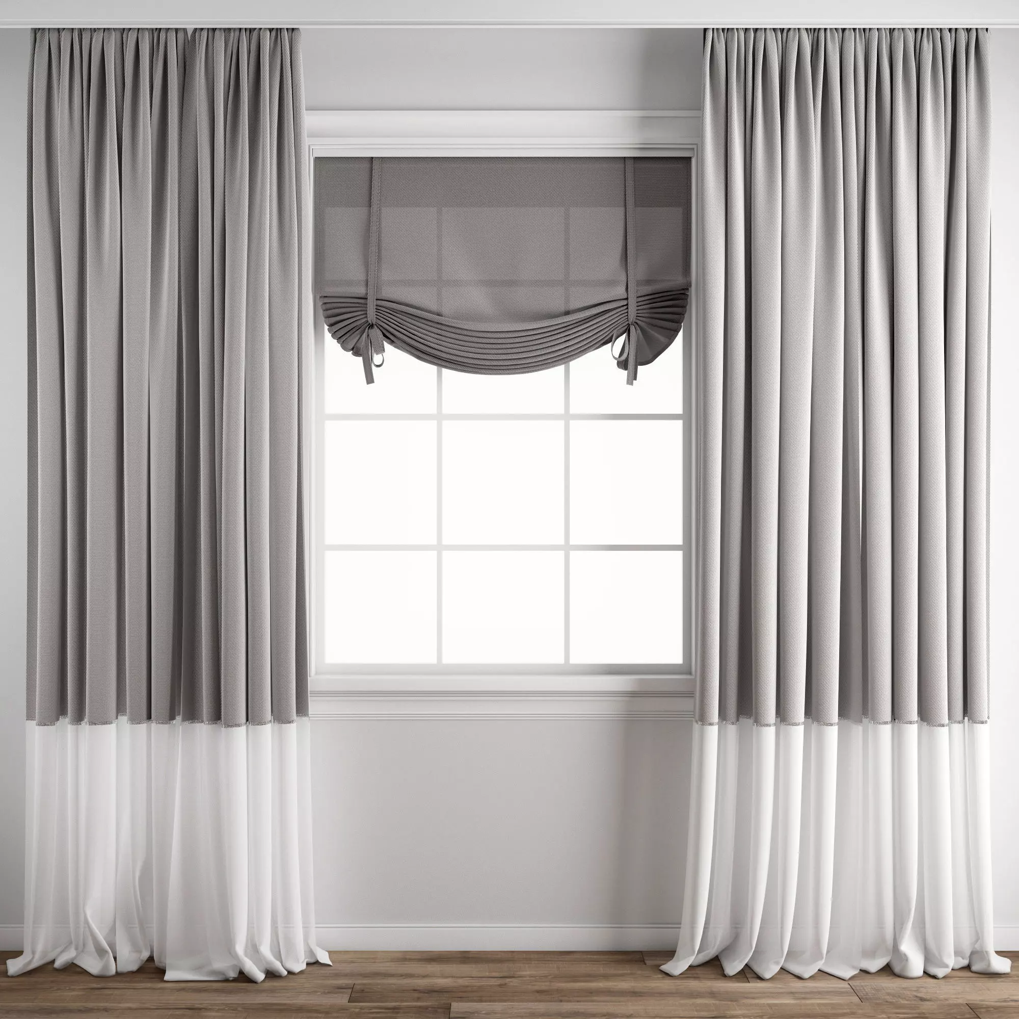 Curtain 210 3D model_0