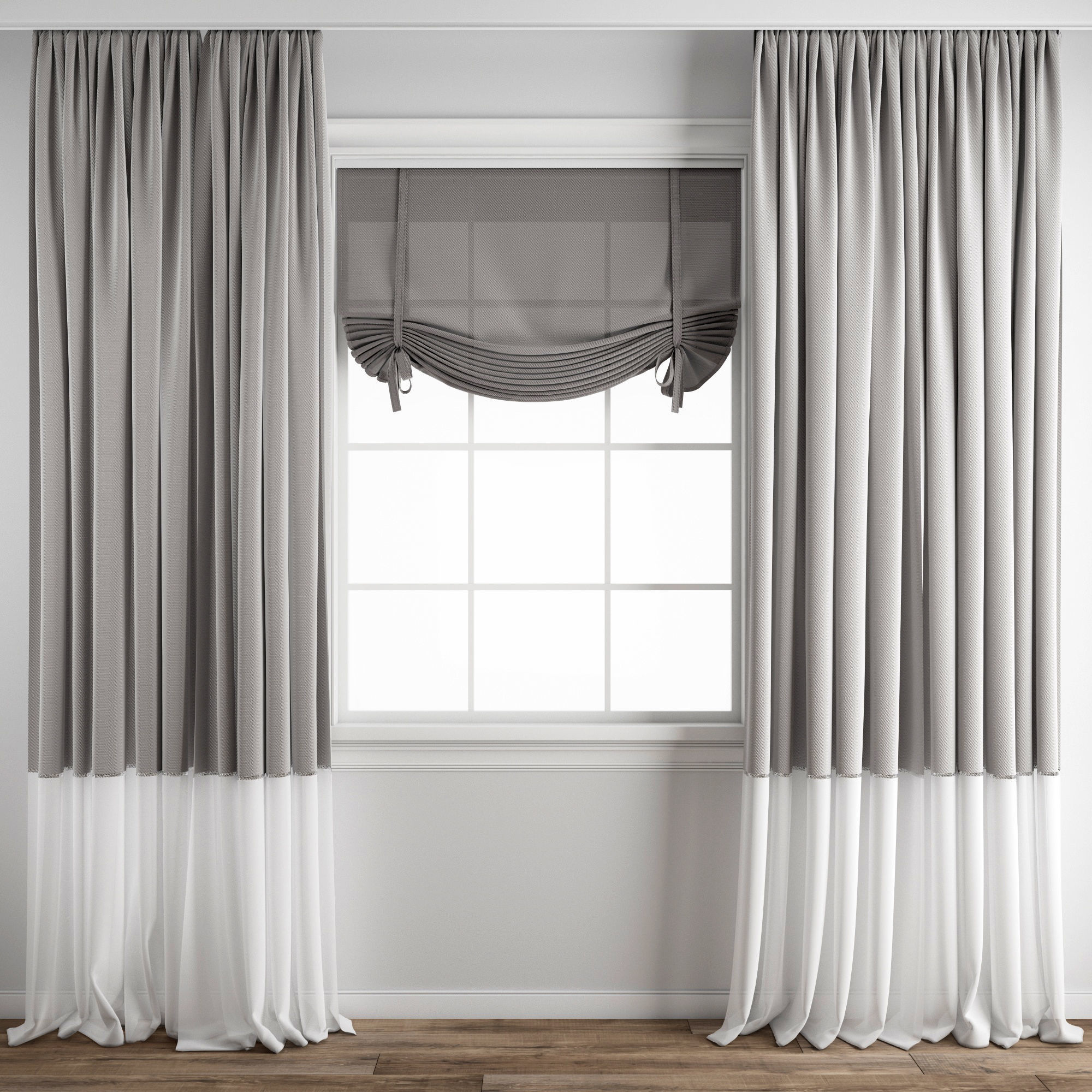 Curtain 210 3D model_9