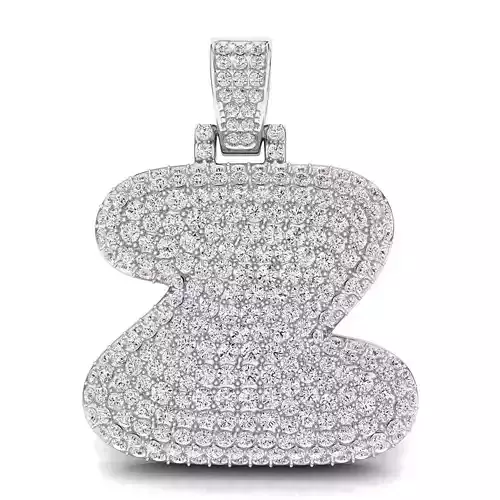 Bubble Z Initial Pendant