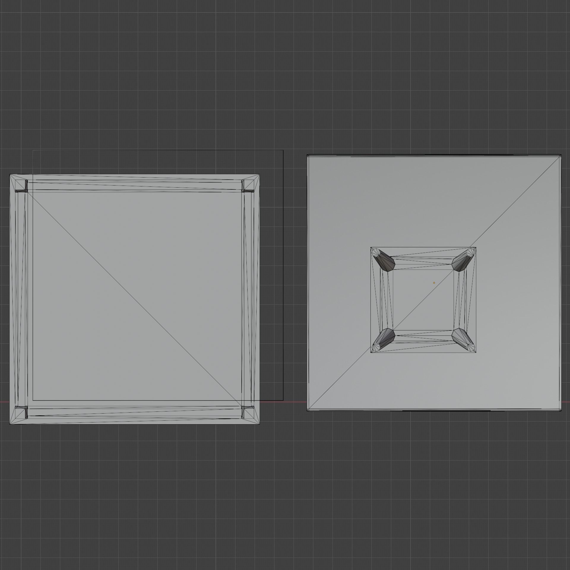 Table chair kitchen chest of drawers Old soviet PBR game-ready Low-poly 3D model_25