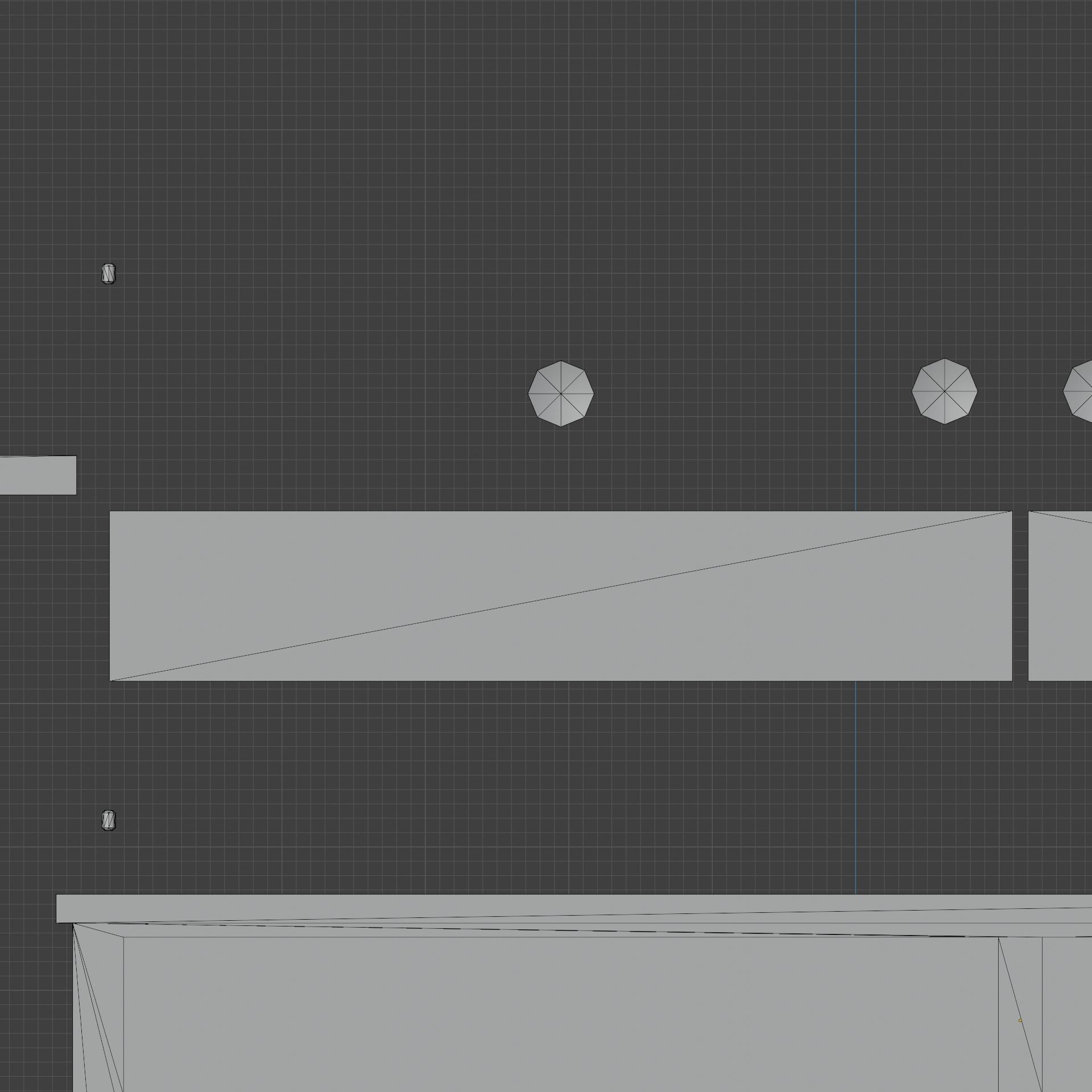 Table chair kitchen chest of drawers Old soviet PBR game-ready Low-poly 3D model_26