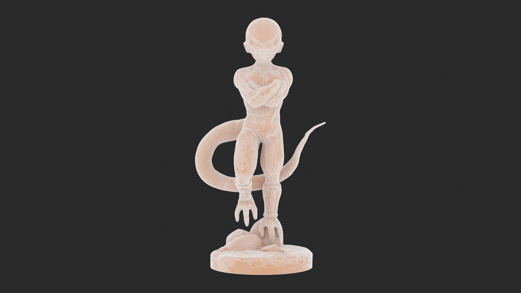 Frieza 3D Print alien statue 3D print model_11