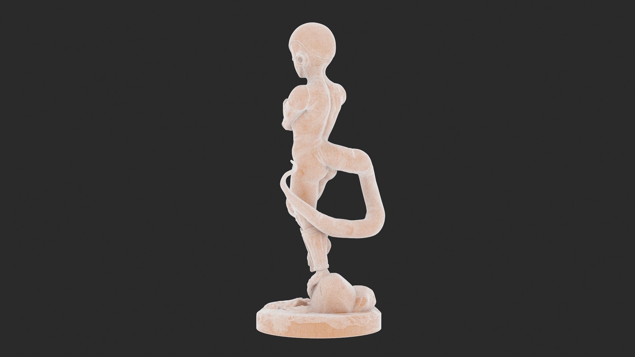 Frieza 3D Print alien statue 3D print model_14