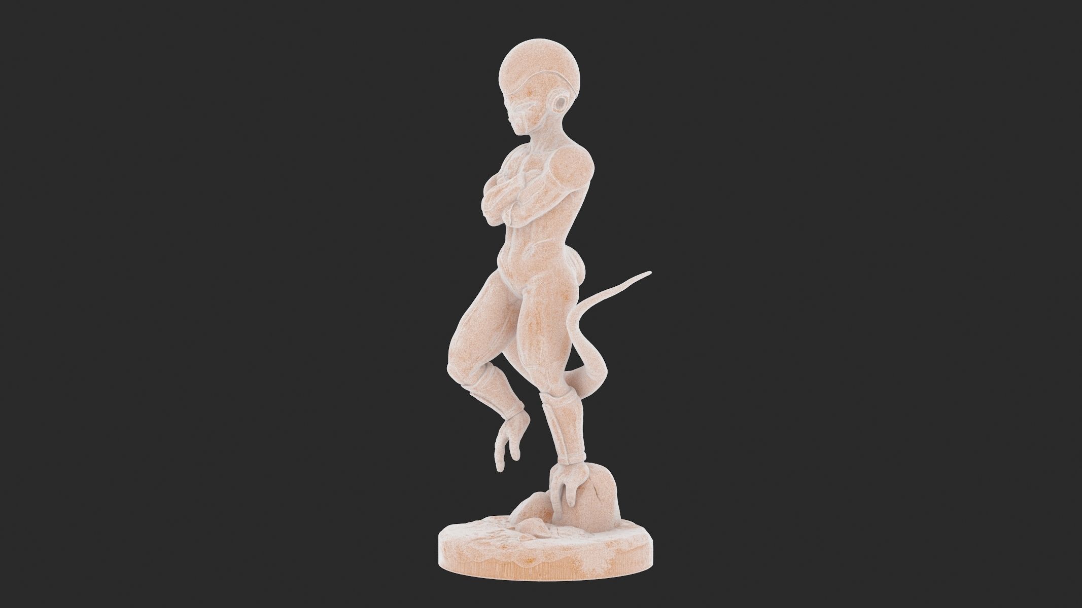 Frieza 3D Print alien statue 3D print model_15